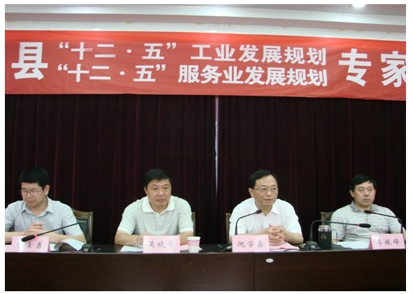 倪学鑫副院长主持凤台县“十二五”工业及服务业发展规划 