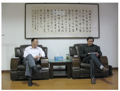 肥东县县委宣传部来我院座谈