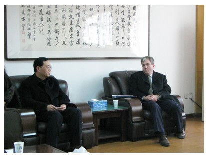 美国驻上海总领事馆莫雷先生一行来我院访问