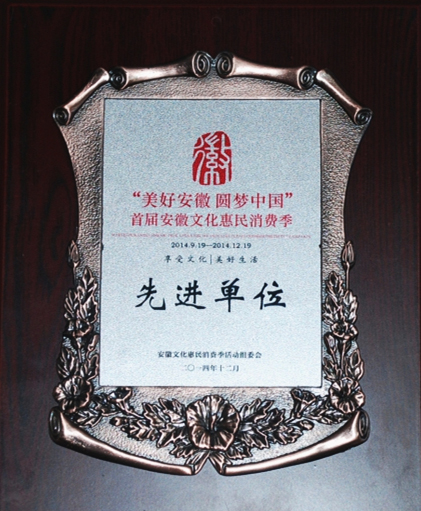 我院荣获首届安徽文化惠民消费季活动先进单位称号