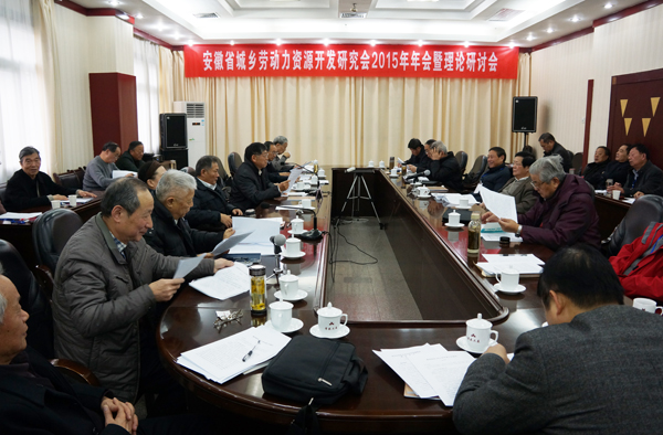 省城乡劳动力资源开发研究会2015年年会暨理论研讨会在肥召开