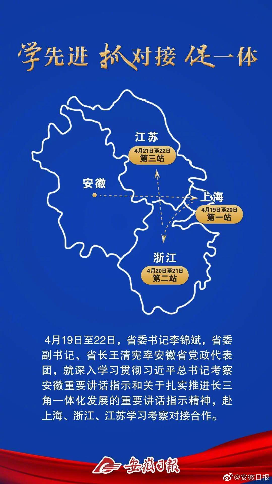 潮涌长三角 共赢大未来——安徽省党政代表团赴沪苏浙学习考察纪实
