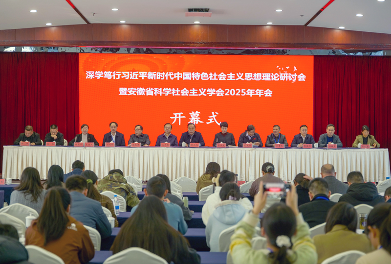 安徽省社科院院长出席深学笃行习近平新时代中国特色社会主义思想理论研讨会暨安徽省科学社会主义学会2025年年会